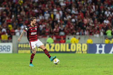 Rio, Brezilya - 15 Haziran 2022: Maracana Stadyumu 'nda oynanan Brezilya Şampiyonası' nın 11. raundunda Flamengo-Cuiaba maçı