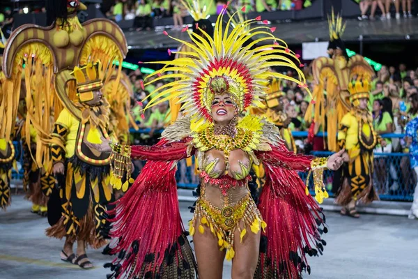 Rio Brazil April 2022 Samba School Unidos Tijuca Rio Carnival — стокове фото