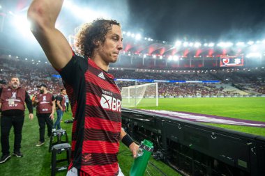 Rio, Brazil - august 9, 2022: David Luiz player in match between Flamengo (BRA) vs Corinthians (BRA) by Libertadores Cup 2022, by quarterfinals, in Maracana Stadium