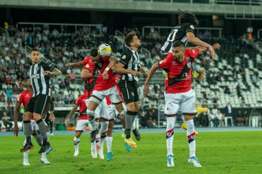 Rio, Brazil - august 13, 2022: match between Botafogo vs Atletico-GO 22th round Brazilian Championship, A serie, in Nilton Santos Stadium
