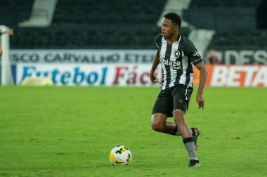 Rio, Brazil - august 13, 2022: Jeffinho player in match between Botafogo vs Atletico-GO 22th round Brazilian Championship, A serie, in Nilton Santos Stadium