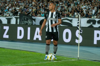 Rio, Brazil - august 13, 2022: Marcal player in match between Botafogo vs Atletico-GO 22th round Brazilian Championship, A serie, in Nilton Santos Stadium