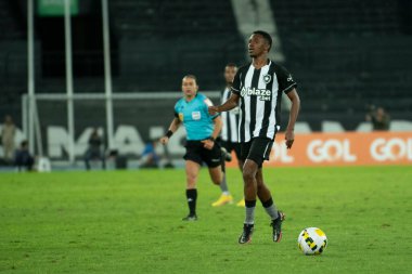 Rio, Brazil - august 13, 2022: Jeffinho player in match between Botafogo vs Atletico-GO 22th round Brazilian Championship, A serie, in Nilton Santos Stadium