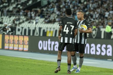 Rio, Brazil - august 13, 2022: xxxxxx player in match between Botafogo vs Atletico-GO 22th round Brazilian Championship, A serie, in Nilton Santos Stadium