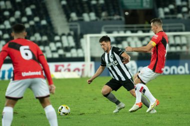 Rio, Brazil - august 13, 2022: match between Botafogo vs Atletico-GO 22th round Brazilian Championship, A serie, in Nilton Santos Stadium