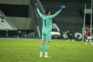Rio, Brazil - august 13, 2022: Gatito Fernandez player in match between Botafogo vs Atletico-GO 22th round Brazilian Championship, A serie, in Nilton Santos Stadium