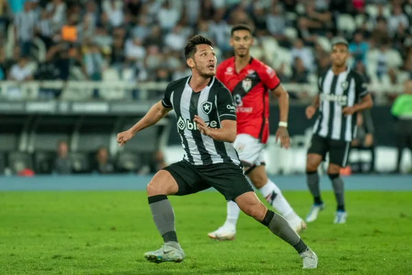 Rio, Brazil - august 13, 2022: xxxxxx player in match between Botafogo vs Atletico-GO 22th round Brazilian Championship, A serie, in Nilton Santos Stadium