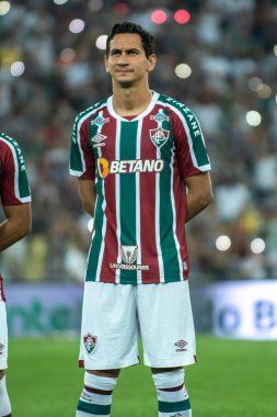 Rio, Brazil - august 17, 2022: Ph Ganso player in match between Fluminense vs Fortaleza by quarter finals round of Brazilian Cup in Maracana Stadium