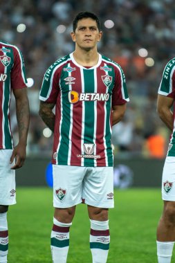 Rio, Brazil - august 17, 2022: German Cano player in match between Fluminense vs Fortaleza by quarter finals round of Brazilian Cup in Maracana Stadium