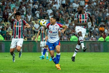 Rio, Brazil - august 17, 2022: Manoel player in match between Fluminense vs Fortaleza by quarter finals round of Brazilian Cup in Maracana Stadium