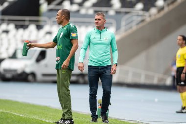 Rio, Brezilya - 20 Ağustos 2022: Wagner Mancini, Nilton Santos Stadyumu 'nda Botafogo - Amerika MG 26.