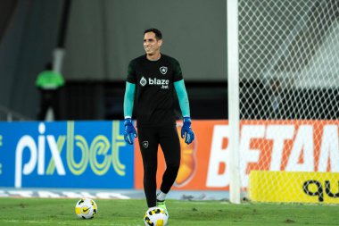 Rio, Brezilya - 17 Eylül 2022: Gatito Fernandez, Nilton Santos Stadyumu 'nda oynanan Brezilya Şampiyonası' nda Botafogo ile Coritiba arasındaki maçta