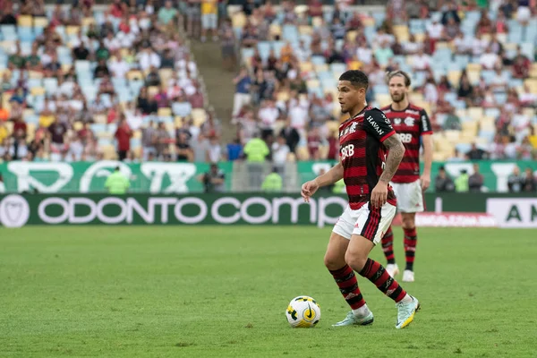 브라질 리우데자네이루 2022 말라카나 스타디움에서 벌어진 플라멩고 Flamengo Fluminense 경기에서 — 스톡 사진
