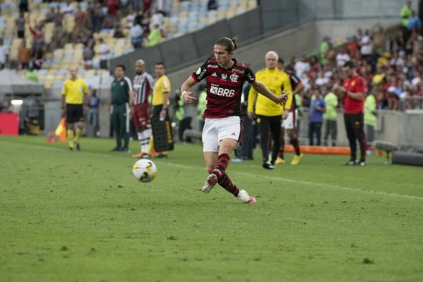 Rio Brasil Setembro 2022 Jogador Filipe Luis Jogo Entre Flamengo — Fotografia de Stock