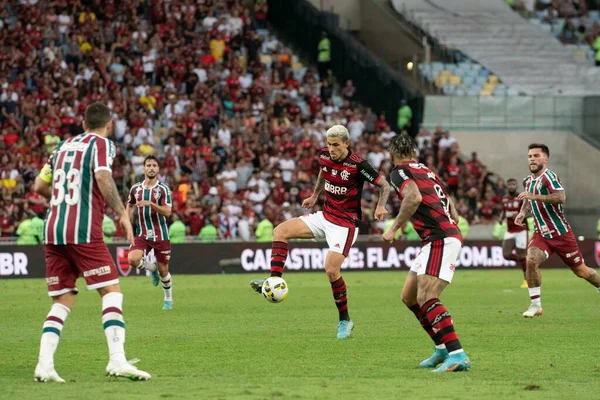 Rio Brasilien September 2022 Pedro Beim Spiel Flamengo Gegen Fluminense — Stockfoto