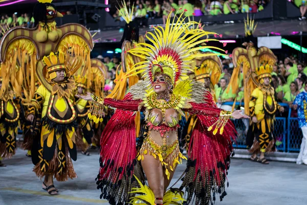 Rio Brazylia Kwiecień 2022 Samba School Unidos Tijuca Rio Carnival — Zdjęcie stockowe