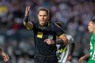 Rio, Brazil - July 31, 2022: Douglas Marques das Flores referee in match between vasco vs Chapecoense by 22th round Brazilian Championship B serie, in Sao Januario Stadium.