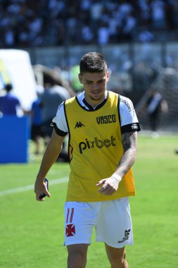 Rio, Brezilya - 13 Ağustos 2022 Gabriel PEC oyuncusu Vasco ile 24. Brezilya Şampiyonası B serisi arasındaki maçta Sao Januario Stadyumu 'nda.