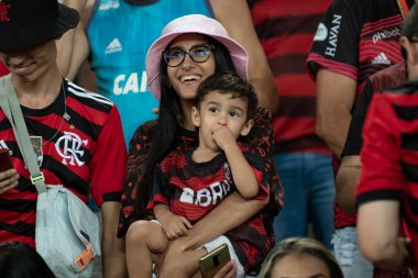 Rio, Brezilya - 15 Ekim 2022 Flamengo ve Atletico MG arasında oynanan maçta Brezilya Şampiyonası 32 rauntluk serisi Maracana Stadyumu 'nda oynanacak.