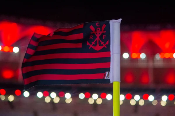 Rio Brazilië Oktober 2022 Corner Flag Speler Wedstrijd Tussen Flamengo — Stockfoto