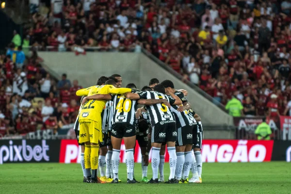 Rio, Brezilya - 20 Ocak 2022: Maracana Stadyumu Carioca Şampiyonası 'nda Fluminense ve Flamengo arasında oynanan karşılaşma