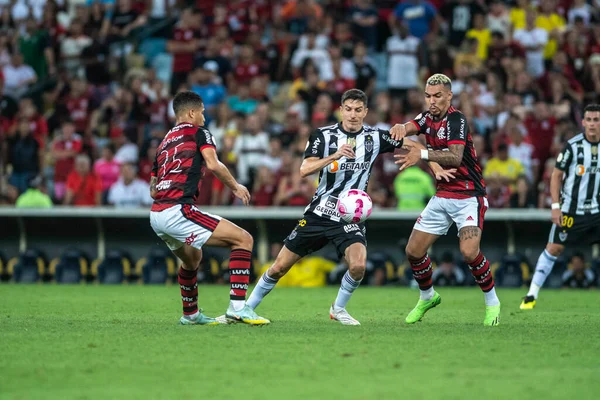 Rio Brezilya Ekim 2022 Flamengo Ile Atletico Arasında Oynanan Maçta — Stok fotoğraf