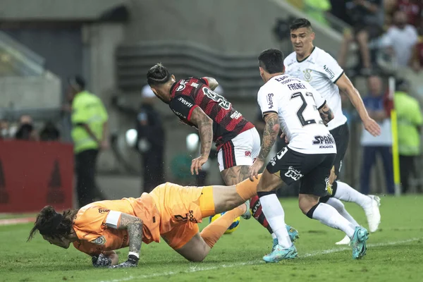 Rio Brasilien Oktober 2022 Cassio Spieler Spiel Flamengo Gegen Corinthians — Stockfoto