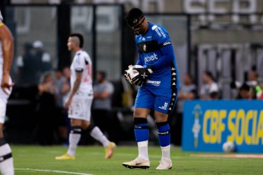 Rio, Brezilya - 22 Ekim 2022 - Thiago Rodrigues maçta Vasco ile Criciuma arasında 36 rauntluk Brezilya Şampiyonası, B serisi Sao Januario Stadyumu 'nda oynandı.
