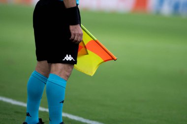 Rio, Brezilya - 22 Ekim 2022 - Vasco ile Criciuma arasında 36 rauntluk Brezilya Şampiyonası B serisi Sao Januario Stadyumu 'nda oynanan maçta hakem