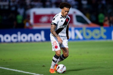 Rio, Brezilya - Ekim 22, 2022 Vasco ve Criciuma arasında oynanan maçta Brezilya Şampiyonası 36 rauntluk B serisi Sao Januario Stadyumu 'nda oynanacak.