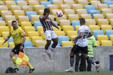 Rio, Brezilya - 23 Ekim 2022 - John Arias Fluminense ile Botafogo arasında oynanan maçta Brezilya Şampiyonası 'nın 33 rauntluk serisi Maracana Stadyumu' nda oynandı.