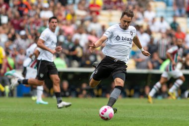 Rio, Brezilya - 23 Ekim 2022 - Daniel Borges Fluminense ile Botafogo arasındaki maçta Brezilya Şampiyonası 'nın 33 raundluk serisi, Maracana Stadyumu' nda