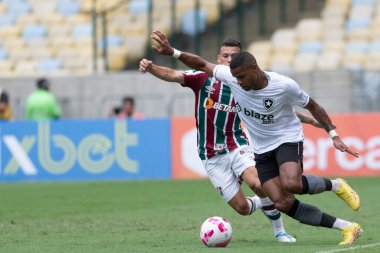 Rio, Brezilya - 23 Ekim 2022 - Genç Santos oyuncusu Fluminense ile Botafogo arasında oynanan maçta Brezilya Şampiyonası 'nın 33 rauntluk serisi Maracana Stadyumu' nda oynandı.