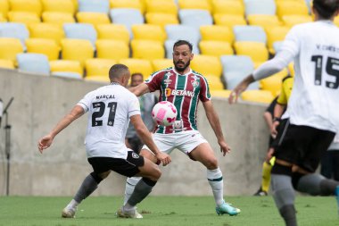 Rio, Brezilya - 23 Ekim 2022 - Fluminense ile Botafogo arasındaki maçta Brezilya Şampiyonası 'nın 33 raundluk serisi Maracana Stadyumu' nda oynandı.