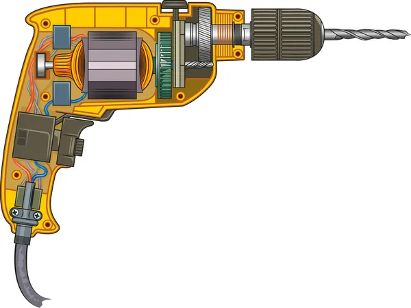 Boren machine — Stockvector