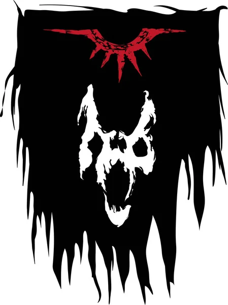 Flaga Orków Mordoru Sztandar Ilustracja Sztuki Wektorowej Flagi Fantasy Flaga — Wektor stockowy