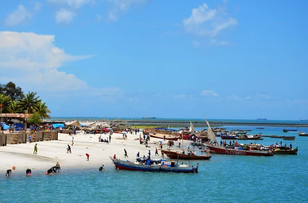 Mercado de pescado, Dar Es Salaam, Tanzania — Foto de Stock