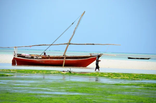 Fiskebåt, Nungwi, Zanzibar – stockfoto