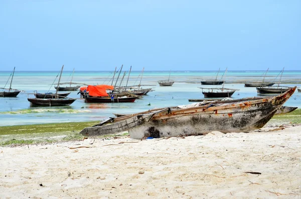 Barcos de pesca, Nungwi, Zanzíbar — Foto de Stock
