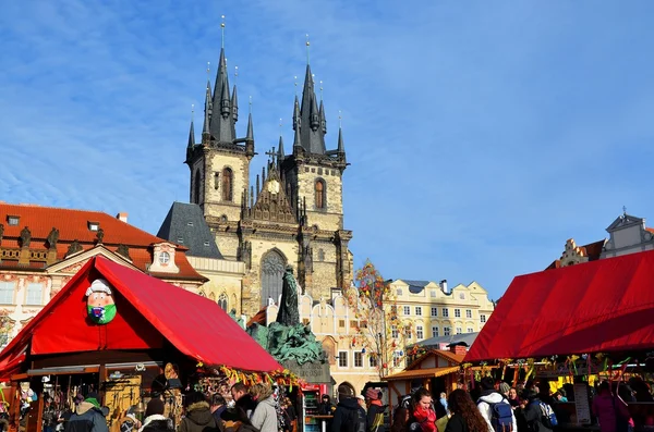 Mercado de Páscoa na Praça da Cidade Velha, Praga — Fotografia de Stock