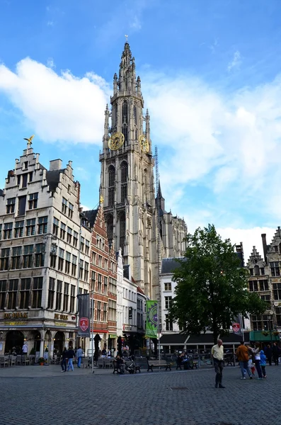 Platz in Antwerpen, Belgien — Stockfoto