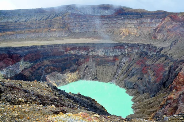 Crater of active volcano — Stock Photo, Image