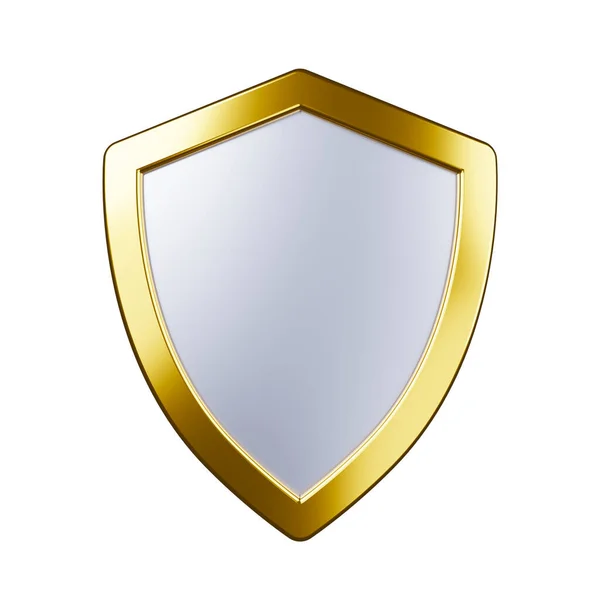 Concepto Escudo Protector Protegido Icono Color Insignia Seguridad Etiqueta Seguridad —  Fotos de Stock