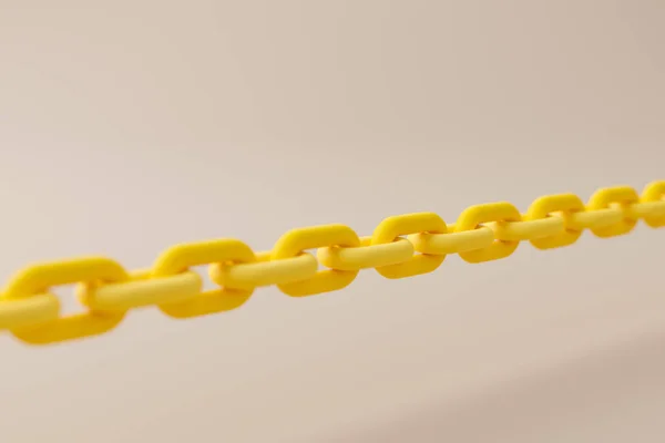 Yellow Chain Crossing Background Render Illustration — Stockfoto