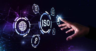 ISO standartları kalite kontrol garantisi iş teknolojisi kavramı