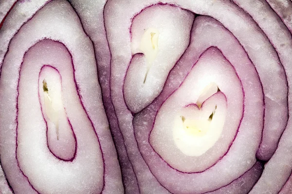 Half of red onion close-up — Stock Photo, Image