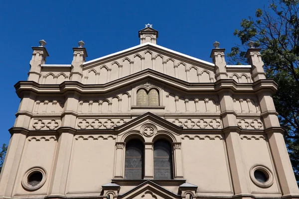 Synagogue Tempel dans le quartier de Krakow kazimierz à Poland sur la rue Miodowa — Photo