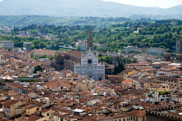 Utsikt över Florens från klocktornet på piazza del duomo — Stockfoto