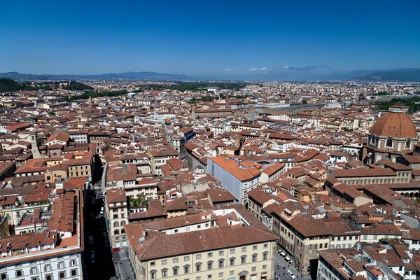Blick auf Florenz vom Glockenturm auf der Piazza del Duomo — Stockfoto