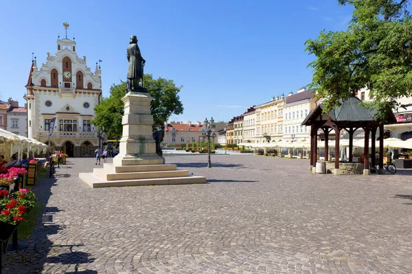 Rzeszow Poland August 2020 Main Market Square 17Th Century Town — 图库照片
